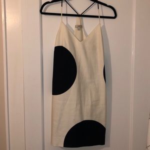 J Crew Racerback polka dot dress.